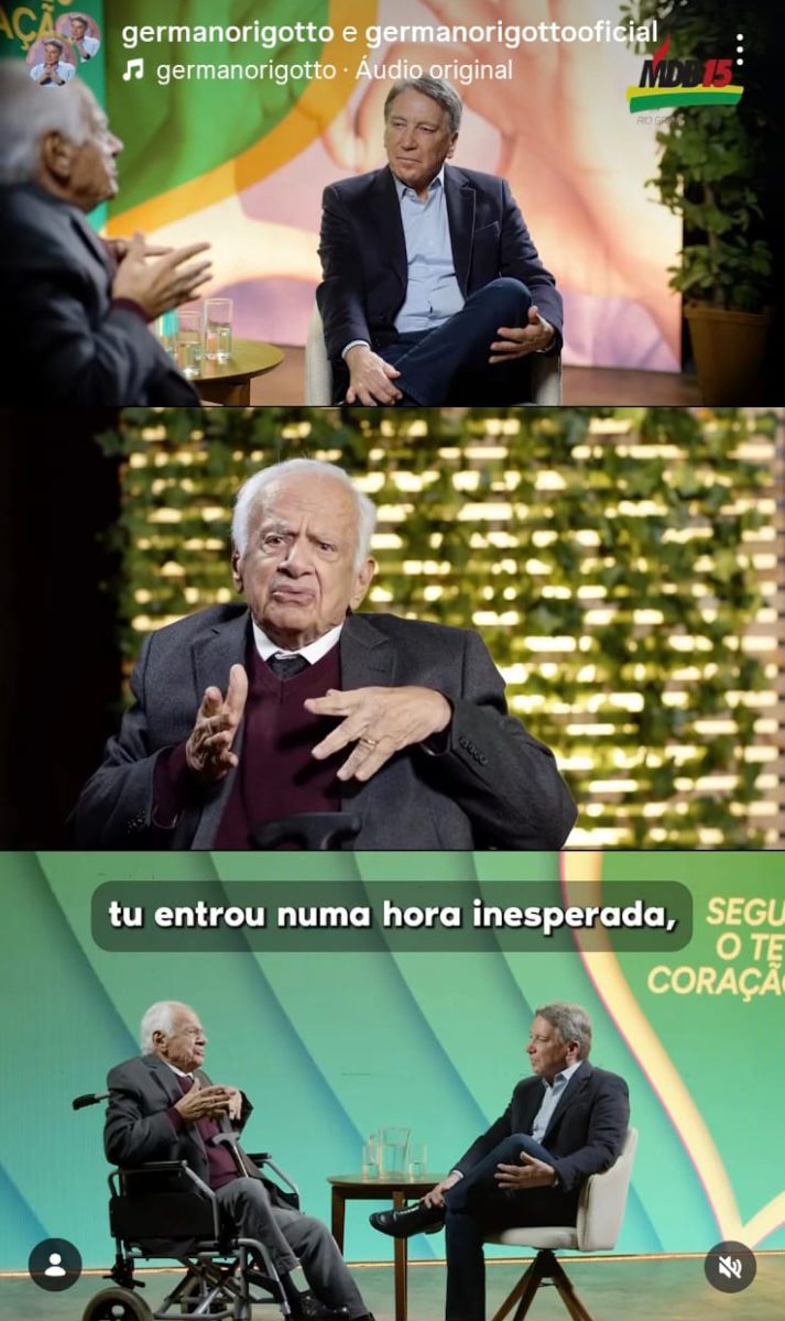 Capa do vídeo Germano Rigotto pelo olhar de Pedro Simon.